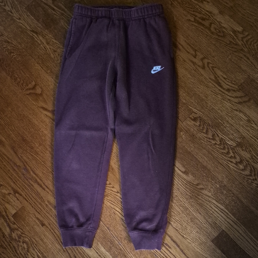Nike Men's Maroon Sweatpants, Size Small